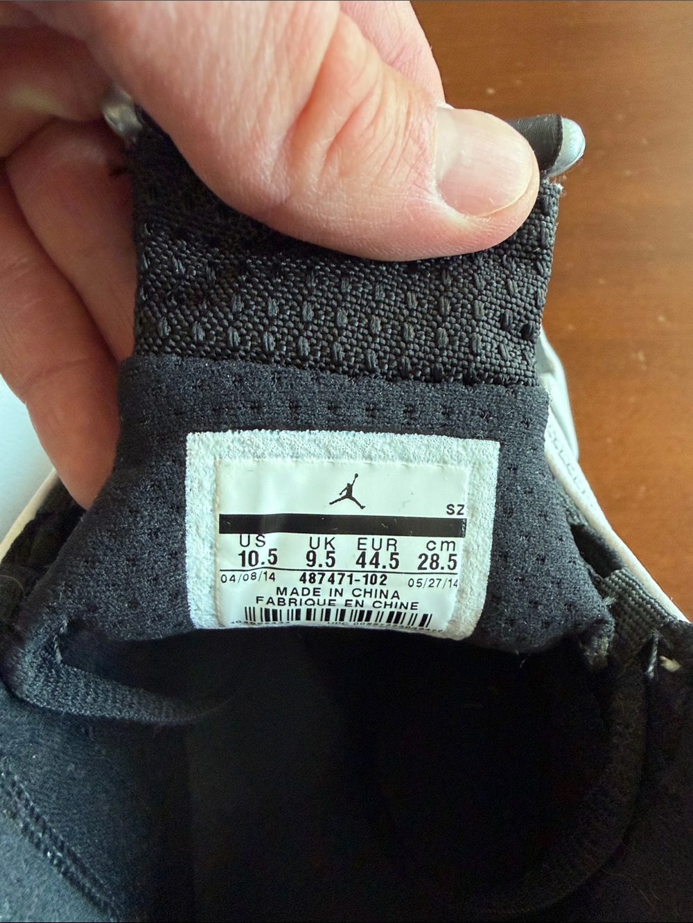 Nike Air Jordan 14 Retro "Black Toe" sneakers. - Picture 5 of 7